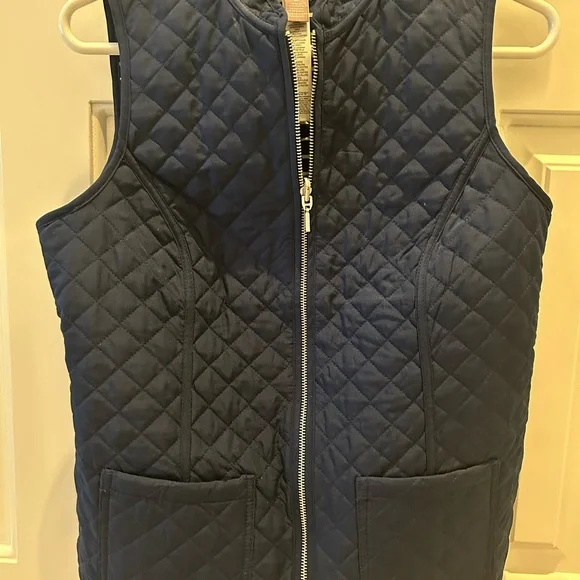 Navy blue Chicos quilted vest NWOT Size 0 - Picture 1 of 5